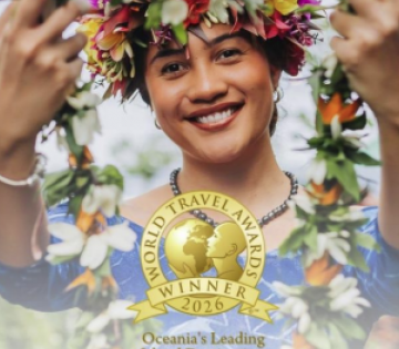 Cook Islands Named Oceania’s Leading Island Destination for Fourth Consecutive Year